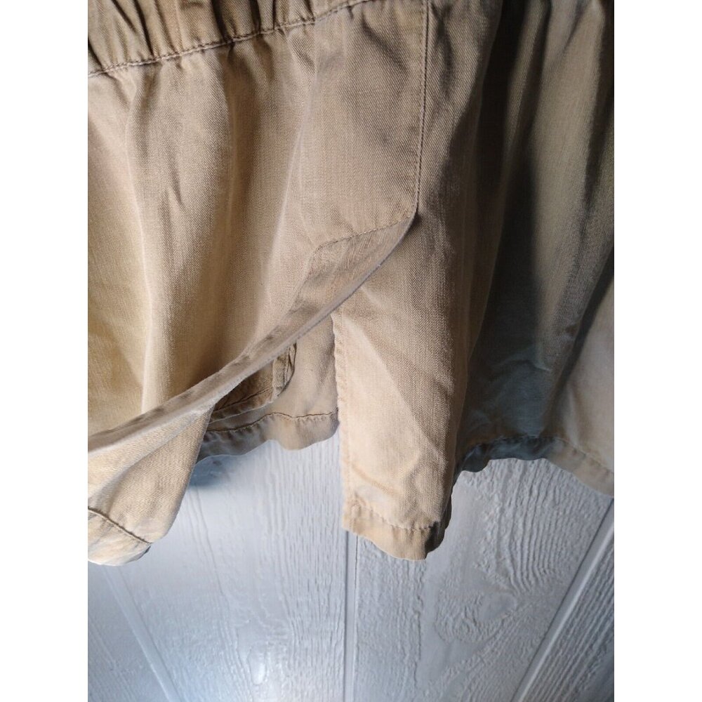 Banana Republic Safari Womens M Shirt Jacket Long Sleeve Button Front Tan - Picture 8 of 9